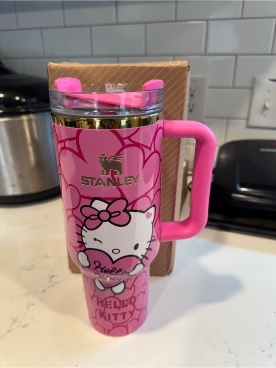 Stanley Other - Stanley Pink Hello Kitty Travel Mug with Gold Accent